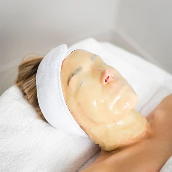 DrQ Maske — Guld & Hvid Kaviar